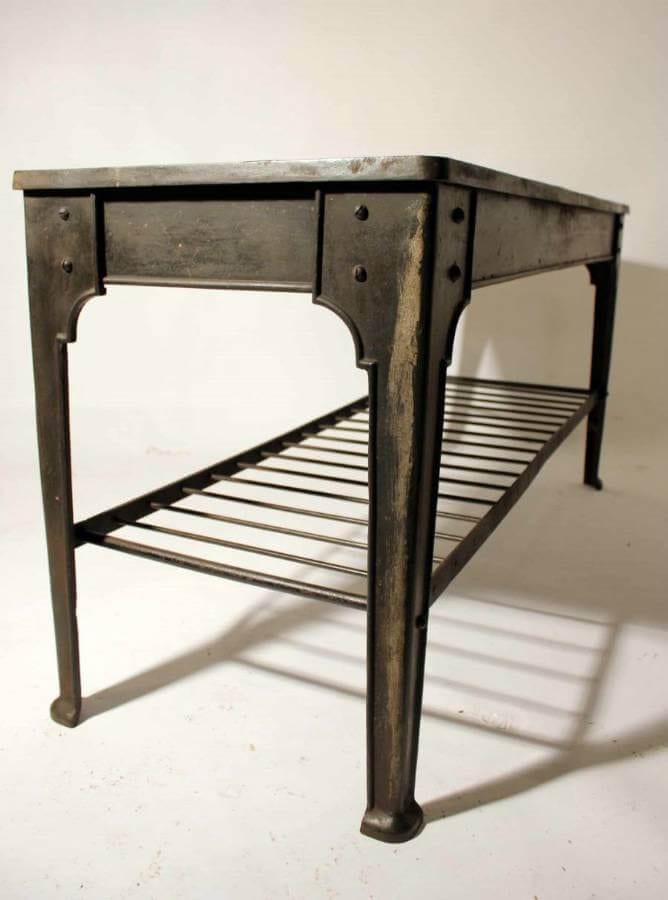A Victorian Industrial Metal Table