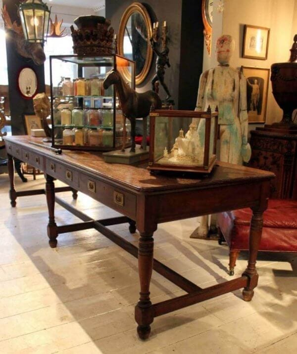 A Very Large 19Th Century Museum Library table