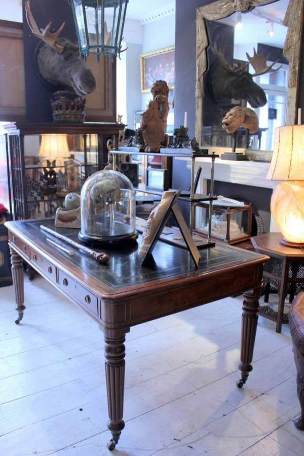 19Th Century Mahogany Partners Desk