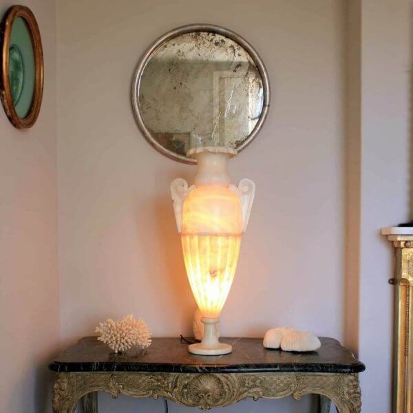 1920s Alabaster Urn Light