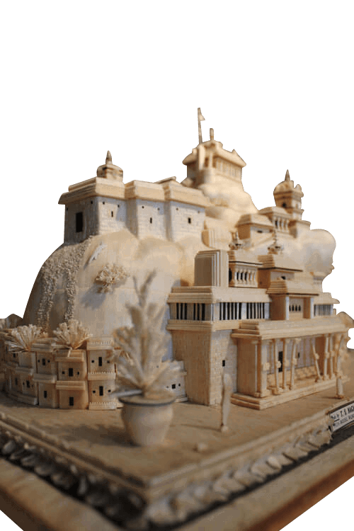 19Th Century Model Of A Indian Temple