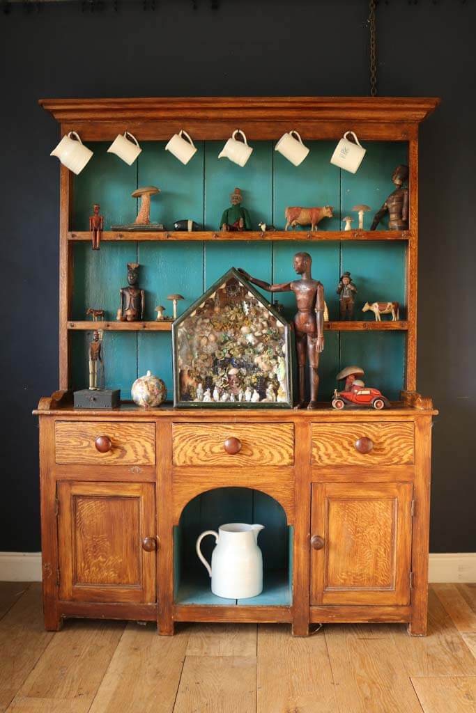 19th Scumbled Painted Welsh Dresser Blighty Antiques