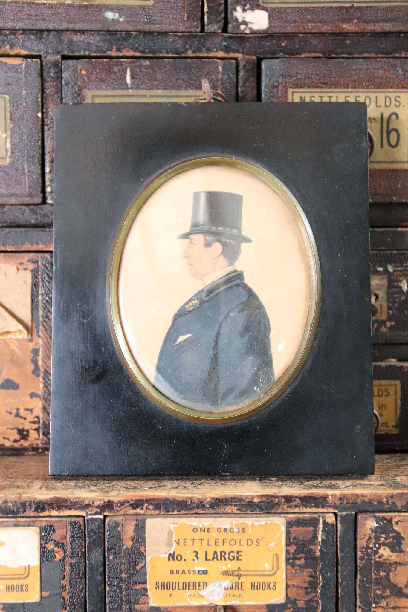 19Th Century Watercolour Miniature Painting. - Image 2