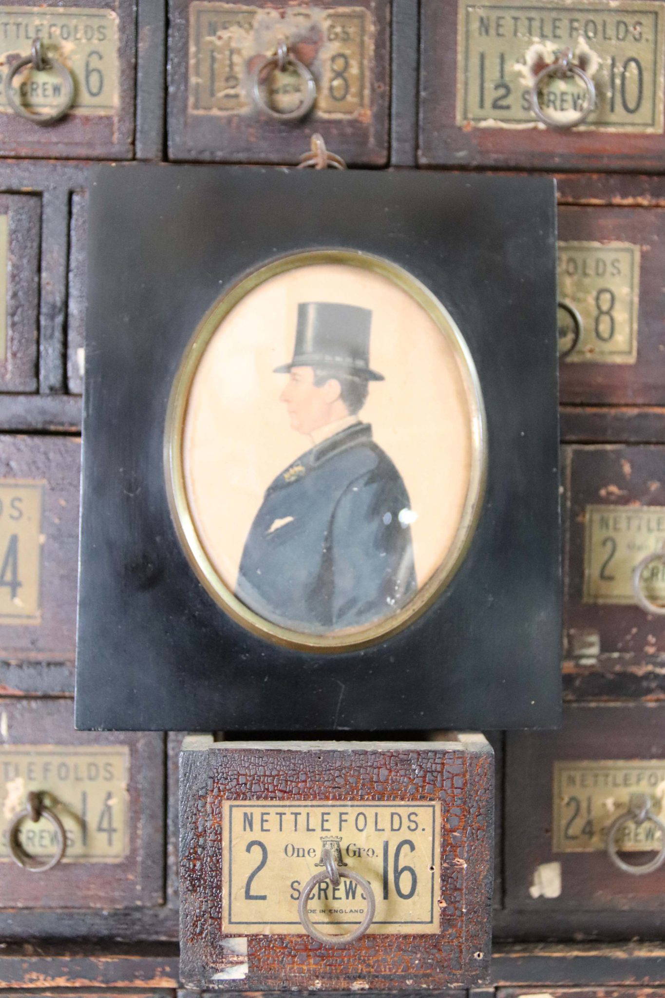 19Th Century Watercolour Miniature Painting.