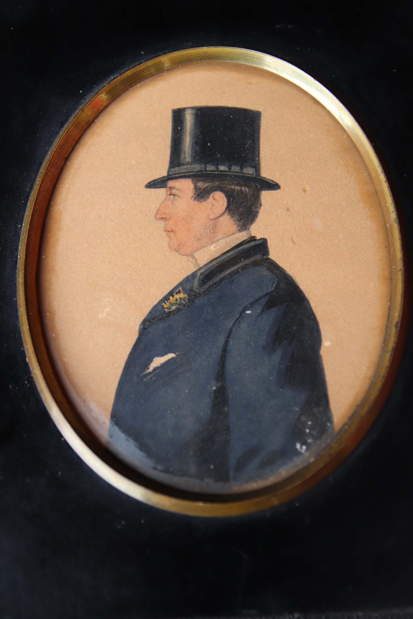 19Th Century Watercolour Miniature Painting. - Image 3