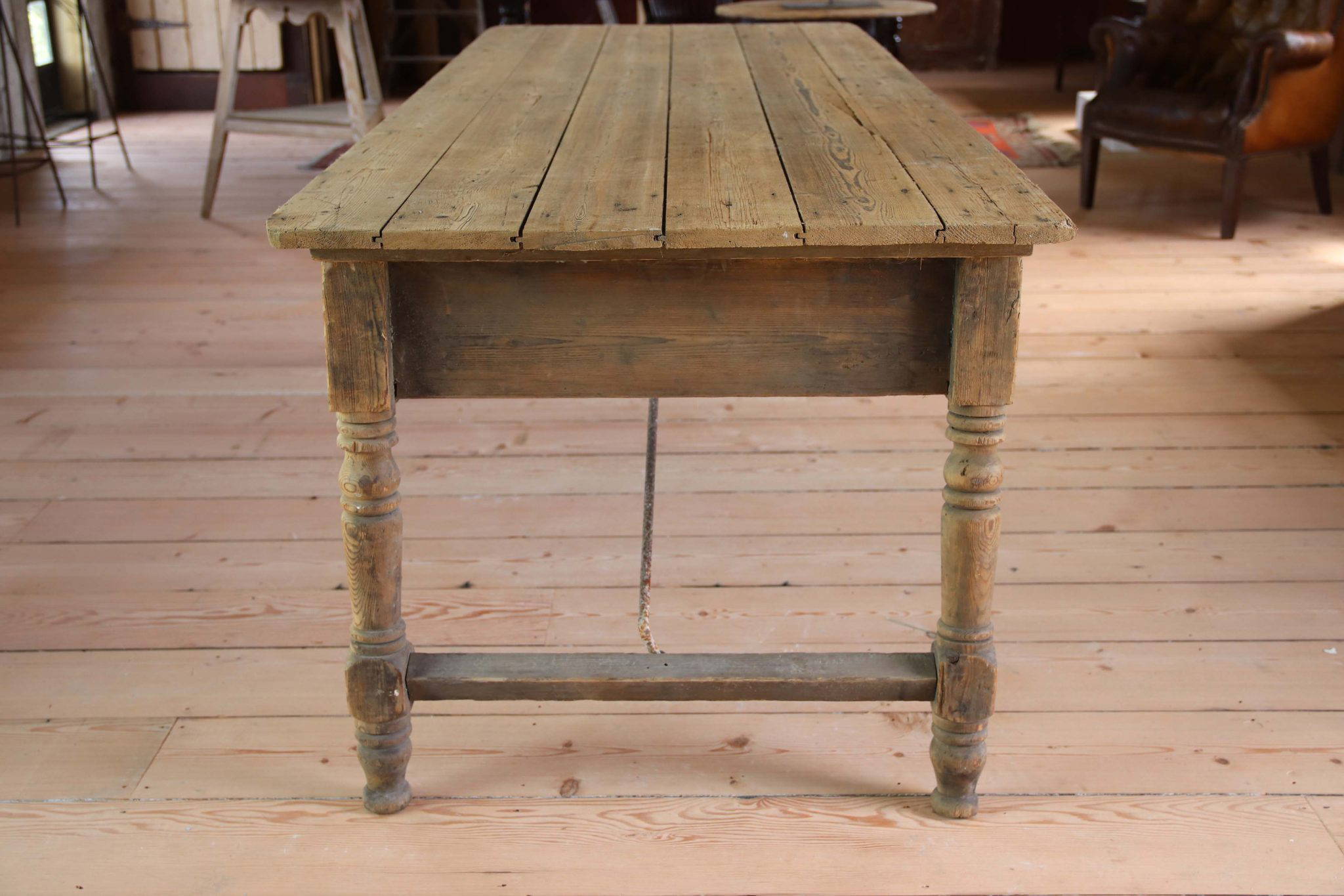 19Th Century Welsh Chapel Trestle Table. - Image 4