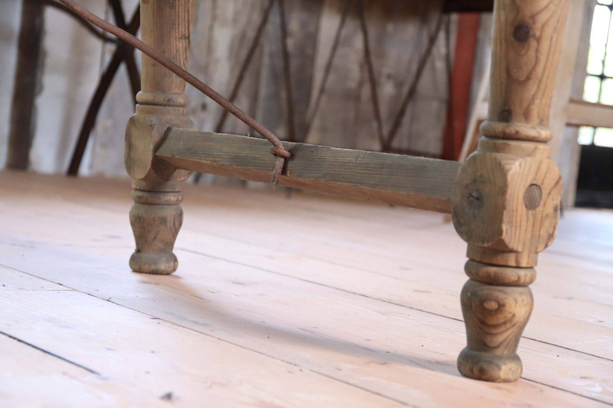 19Th Century Welsh Chapel Trestle Table. - Image 8