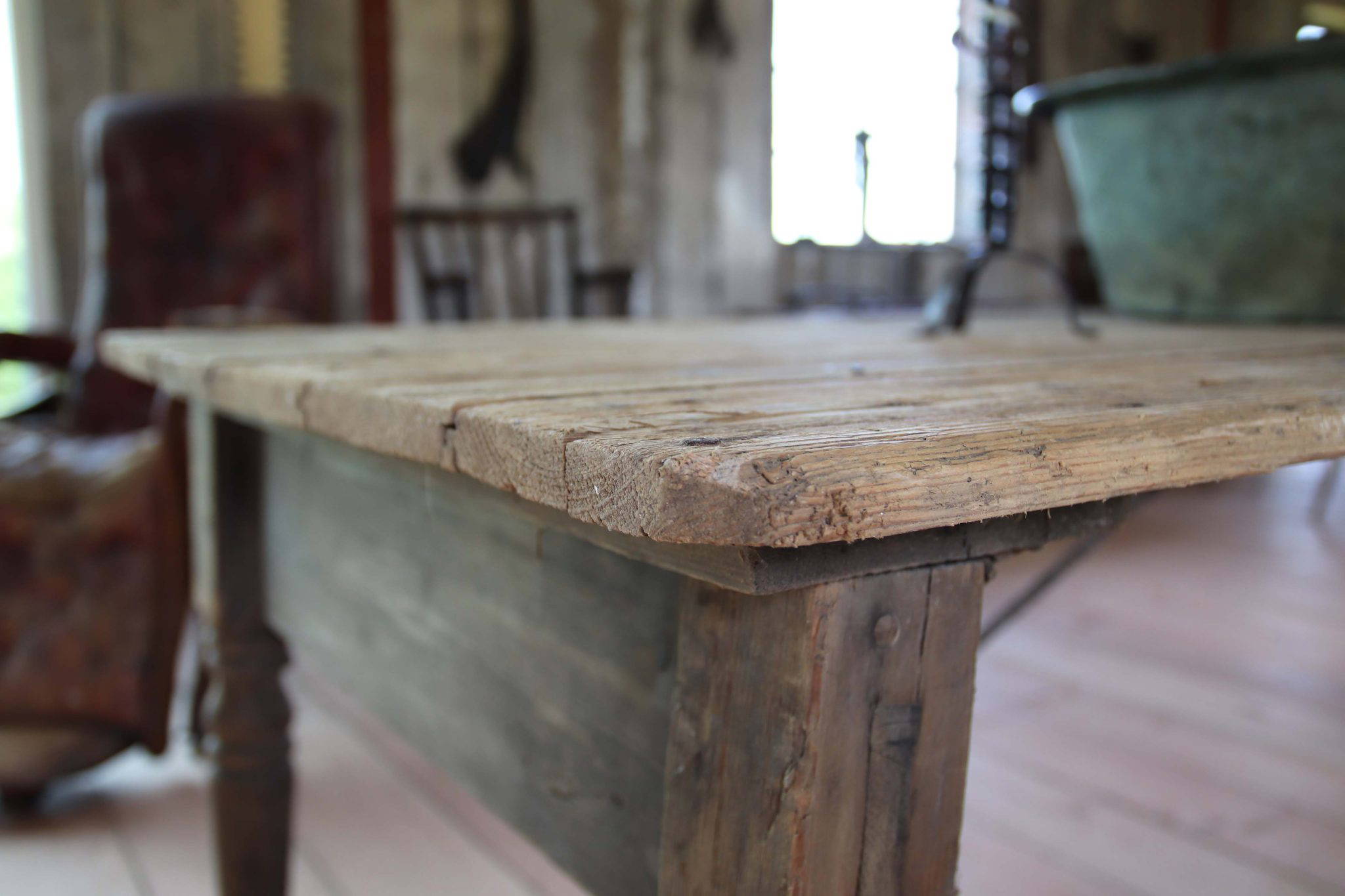 19Th Century Welsh Chapel Trestle Table. - Image 11