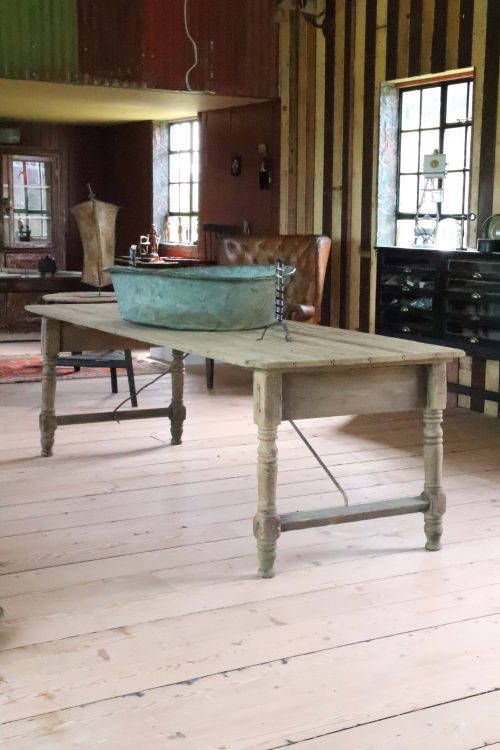 19Th Century Welsh Chapel Trestle Table.