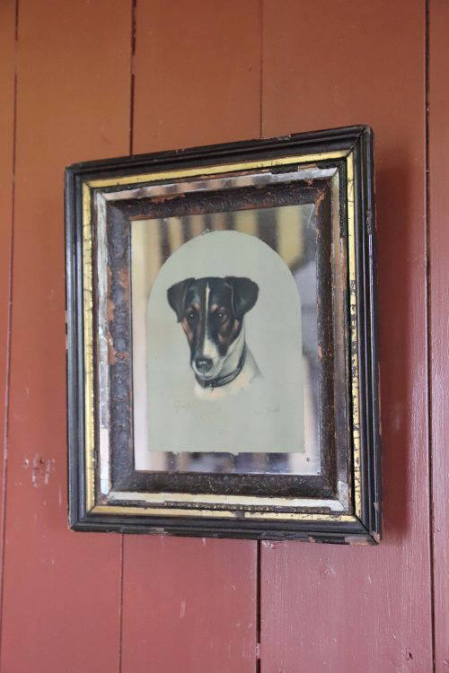 Unusual 19th Century Terrier Portrait Concealing a Secret Key Cabinet.