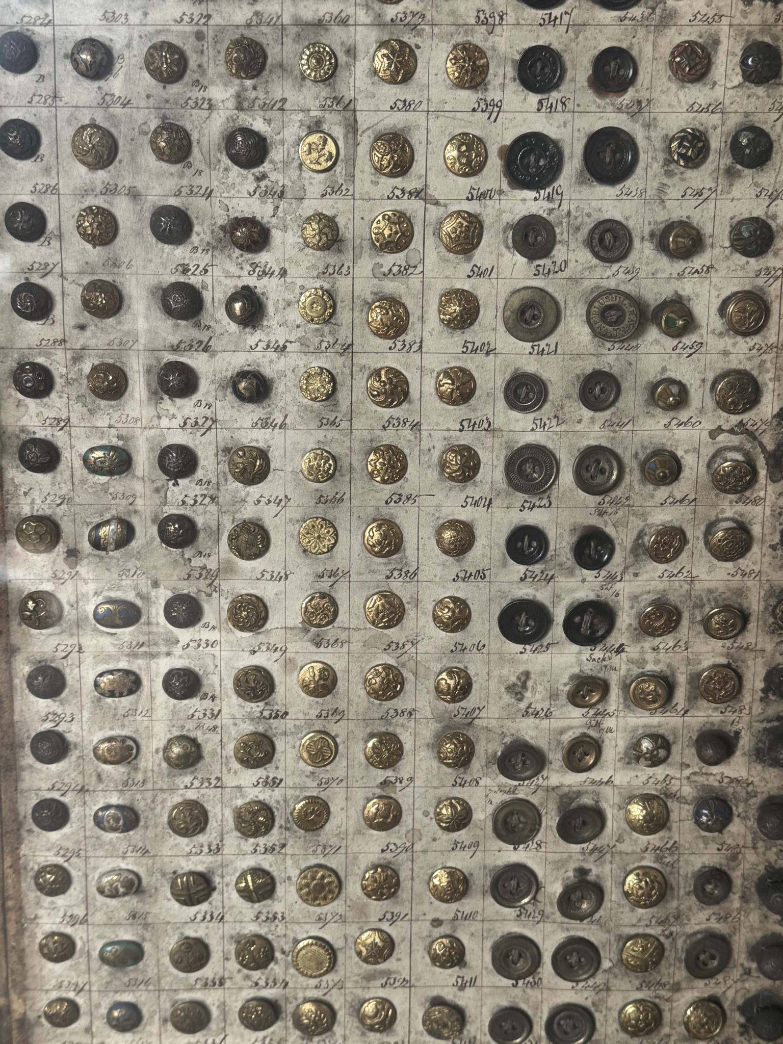 A Pair Of 19Th Century Framed Button Samplers. - Image 7