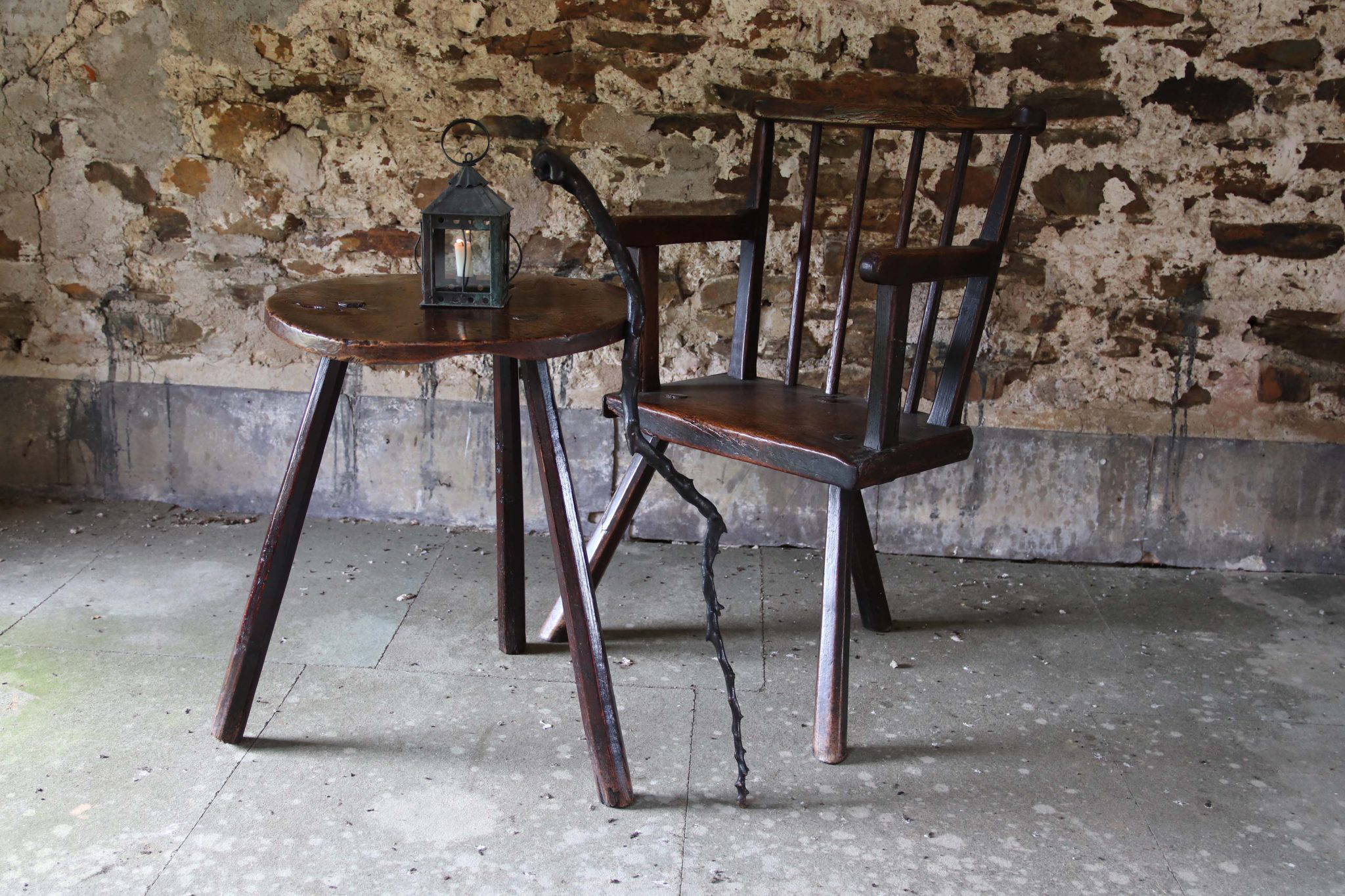 18Th Century Welsh Cricket Table. - Image 2