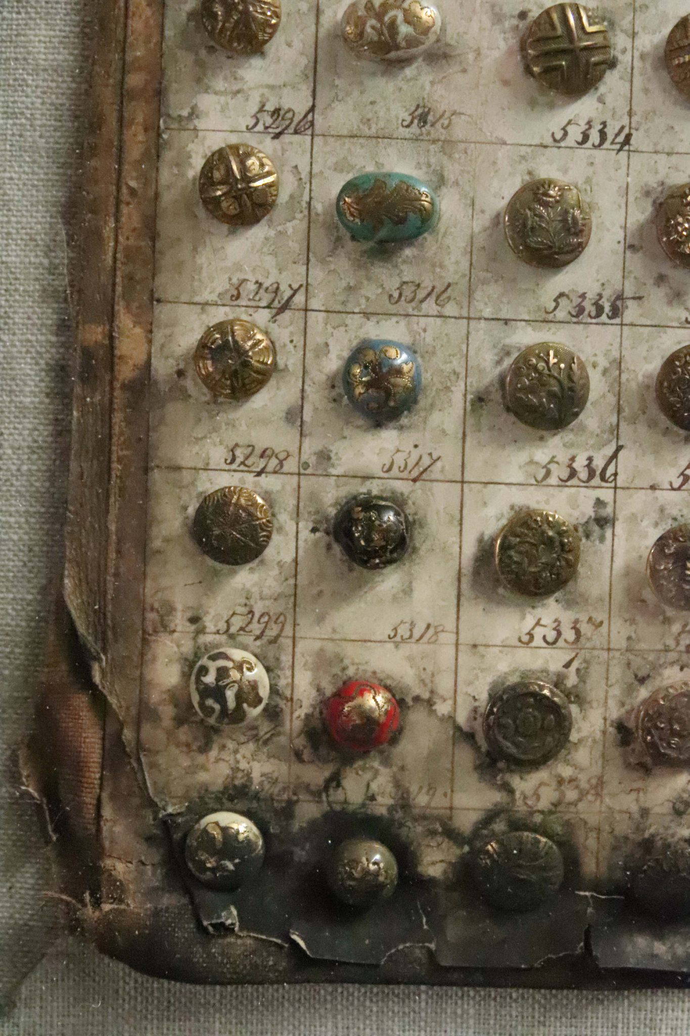 A Pair Of 19Th Century Framed Button Samplers. - Image 9