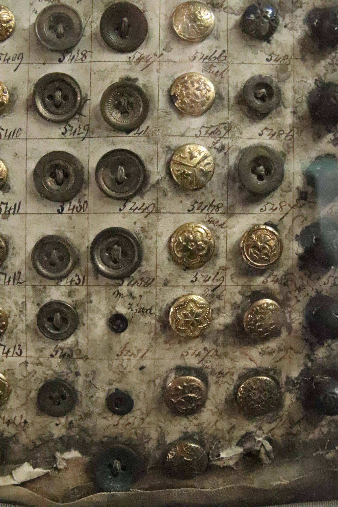 A Pair Of 19Th Century Framed Button Samplers. - Image 12