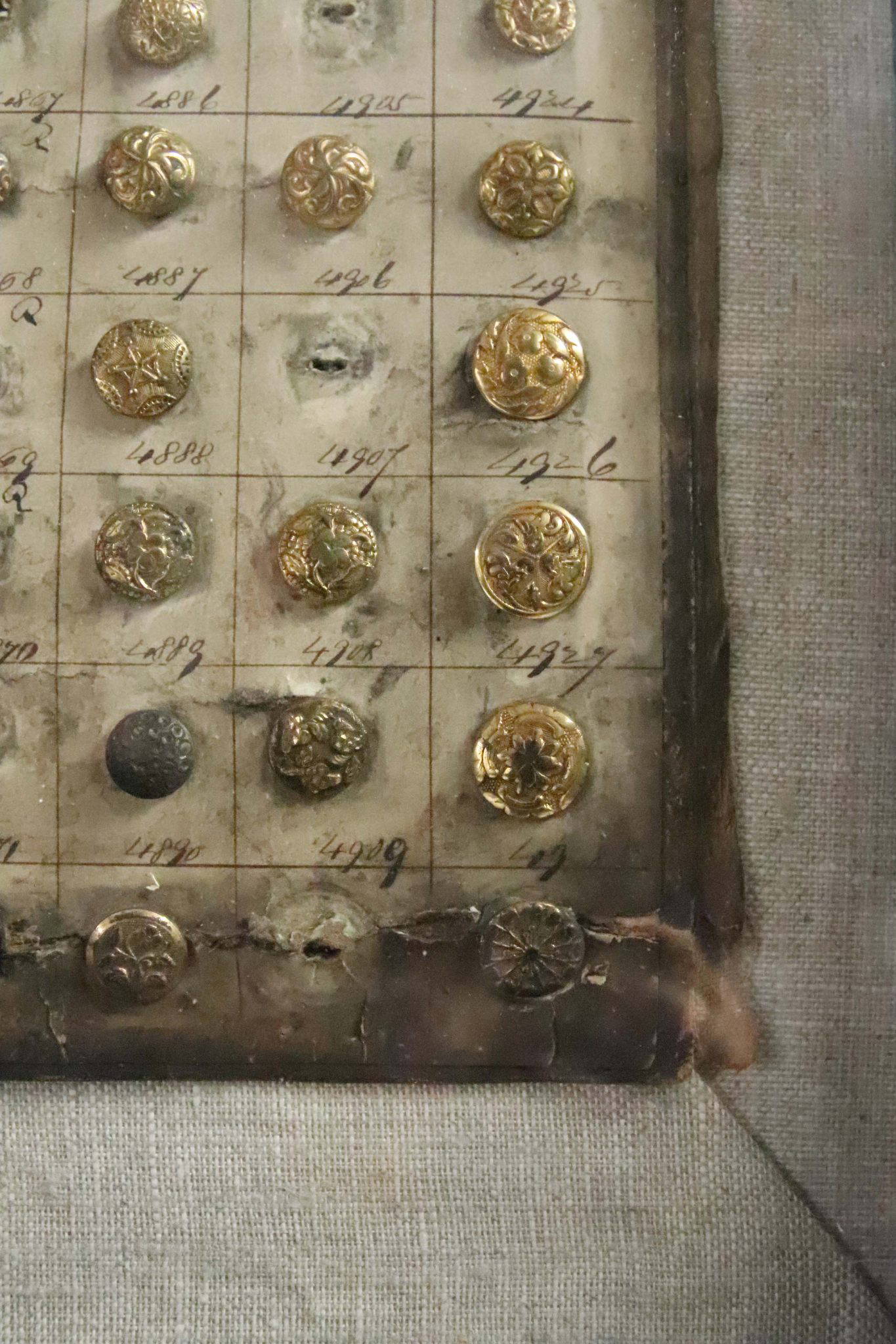 A Pair Of 19Th Century Framed Button Samplers. - Image 13