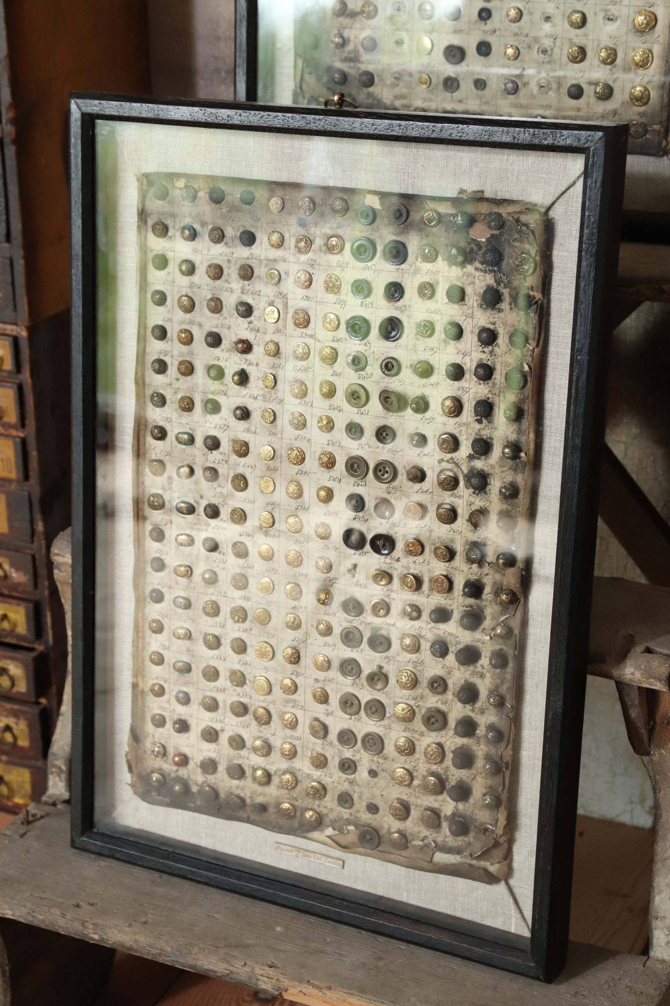 A Pair Of 19Th Century Framed Button Samplers. - Image 2
