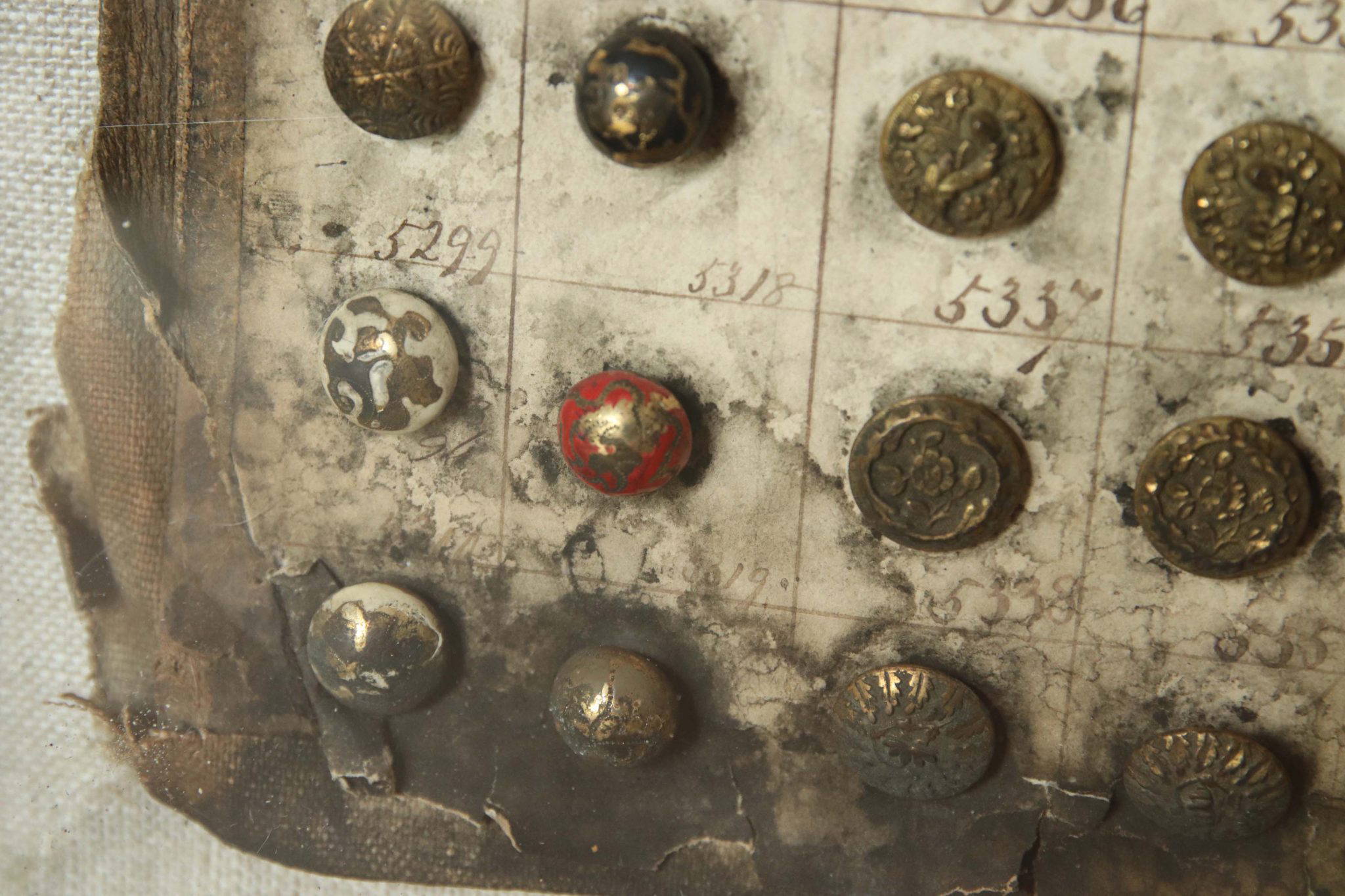 A Pair Of 19Th Century Framed Button Samplers. - Image 5