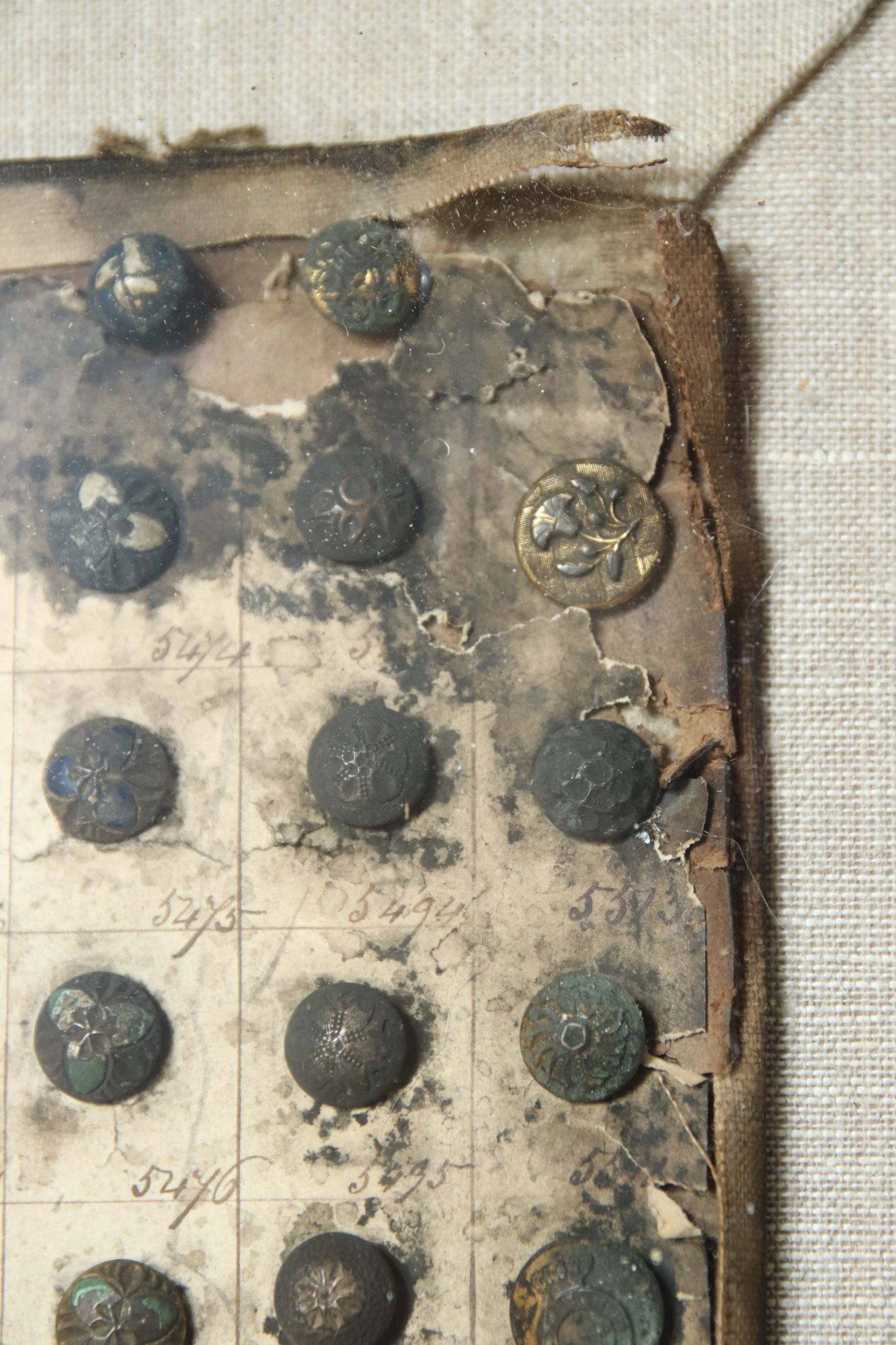A Pair Of 19Th Century Framed Button Samplers. - Image 6