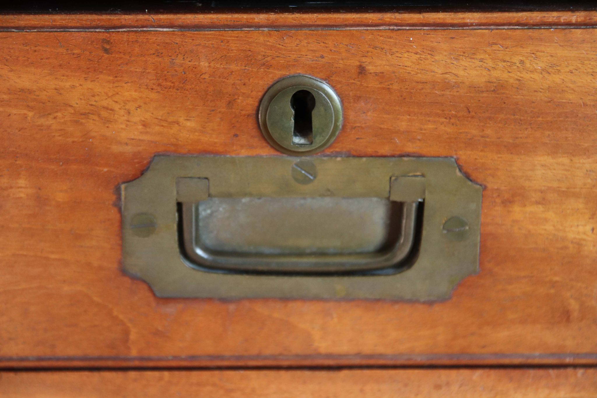 19Th Century Campaign Chest. - Image 6