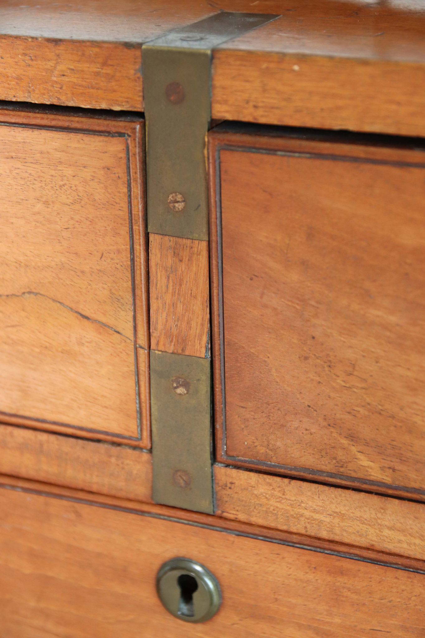 19Th Century Campaign Chest. - Image 8