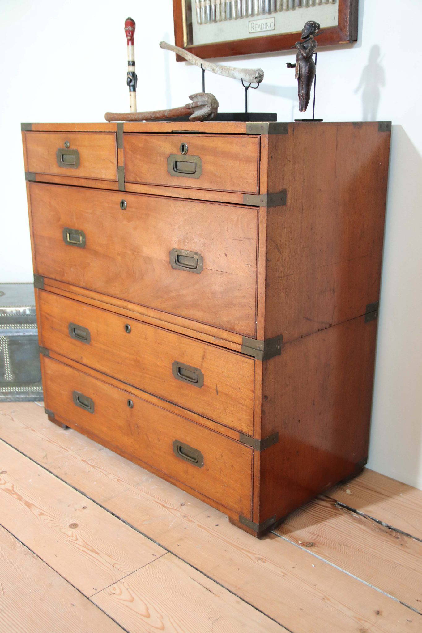 19Th Century Campaign Chest. - Image 3
