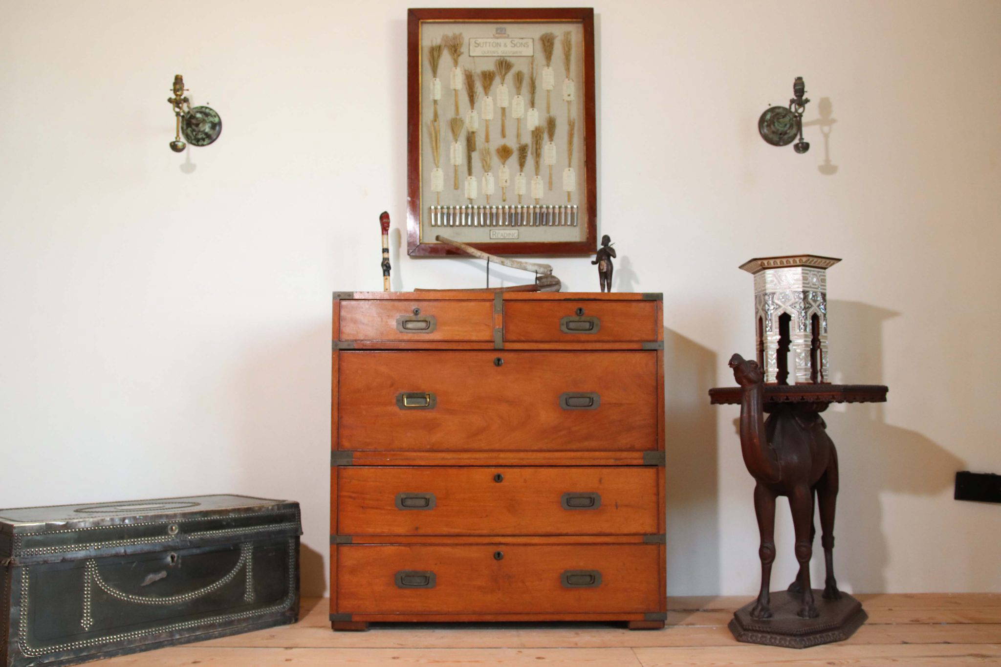 19Th Century Campaign Chest. - Image 13