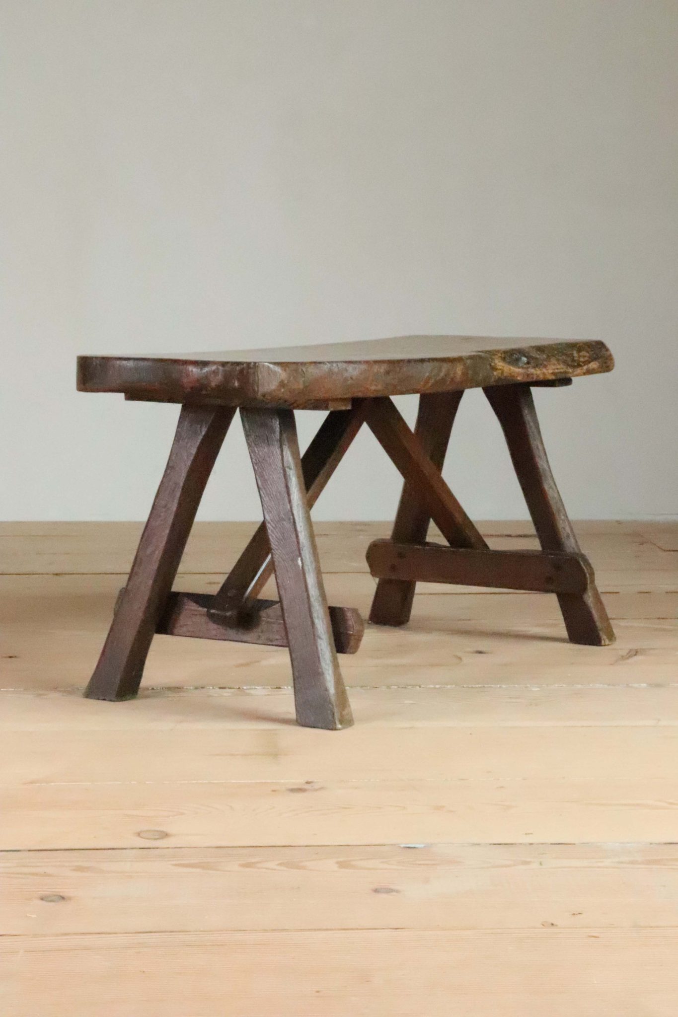 Arts & Crafts Stool / Bench. - Image 2