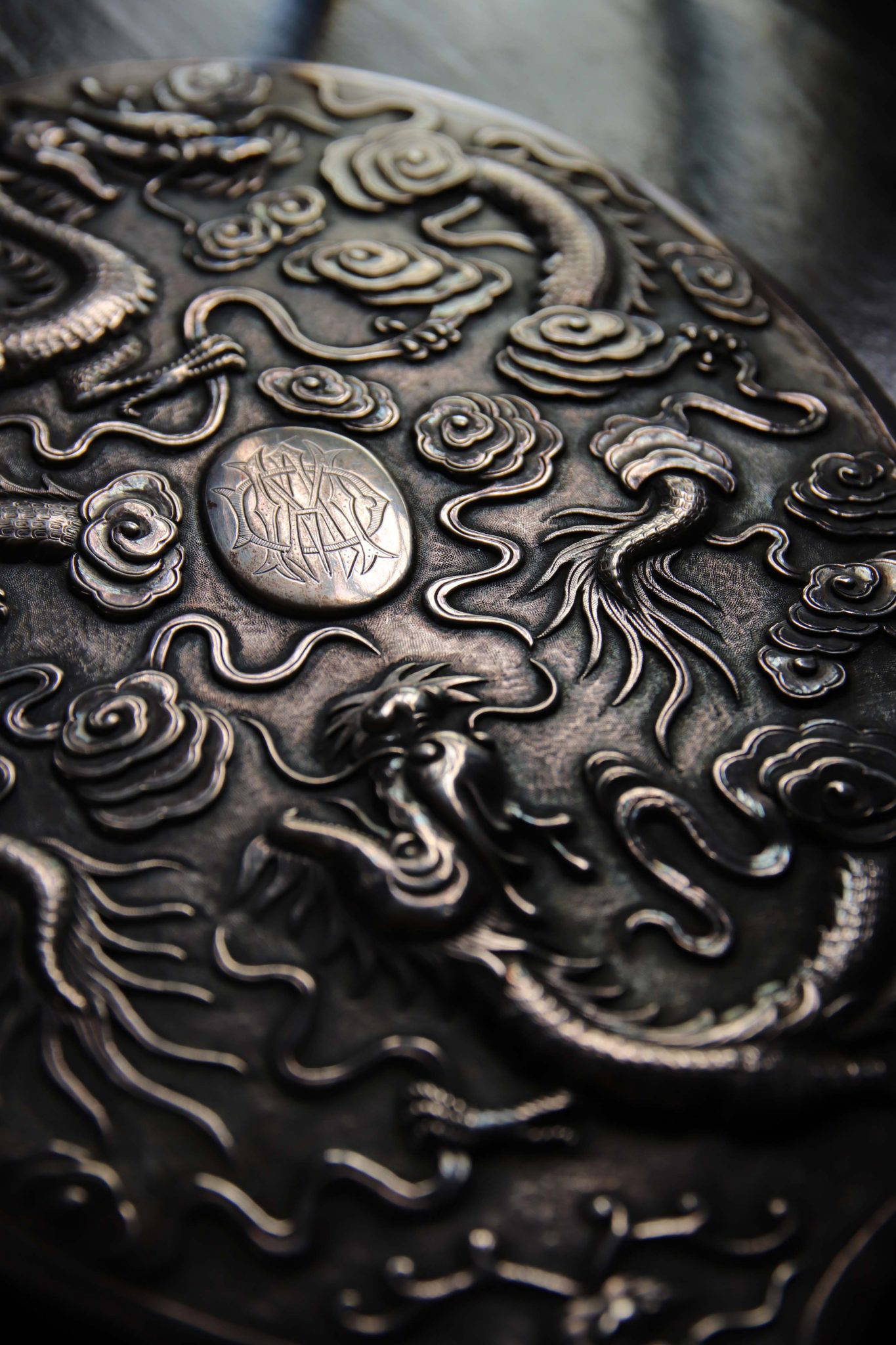 Edwardian Silver Dressing Mirror. - Image 9