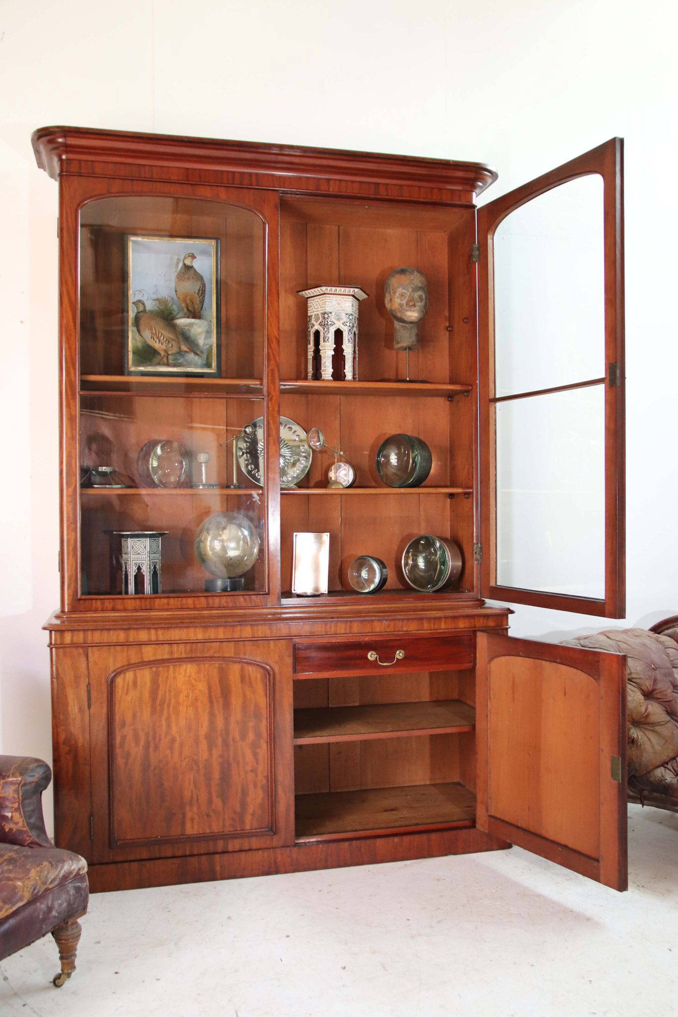 19Th Century Breakfront Bookcase. - Image 3