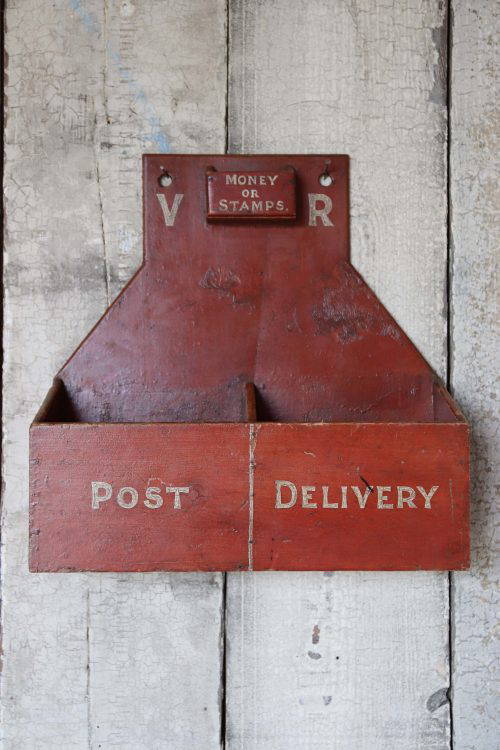 Victorian Painted Letter Rack.