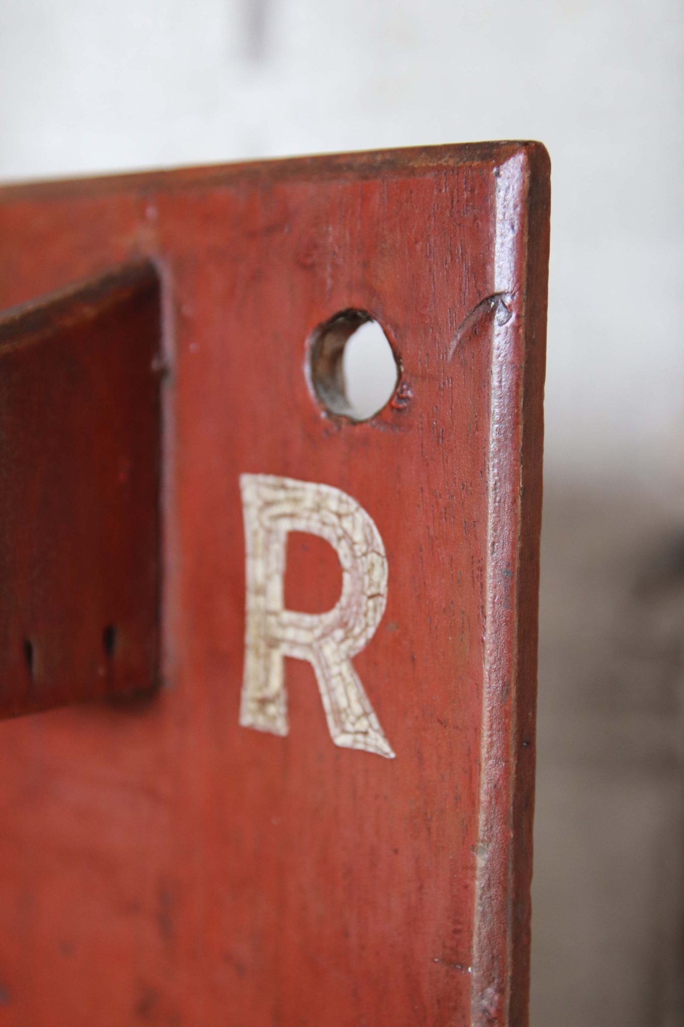 Victorian Painted Letter Rack. - Image 6