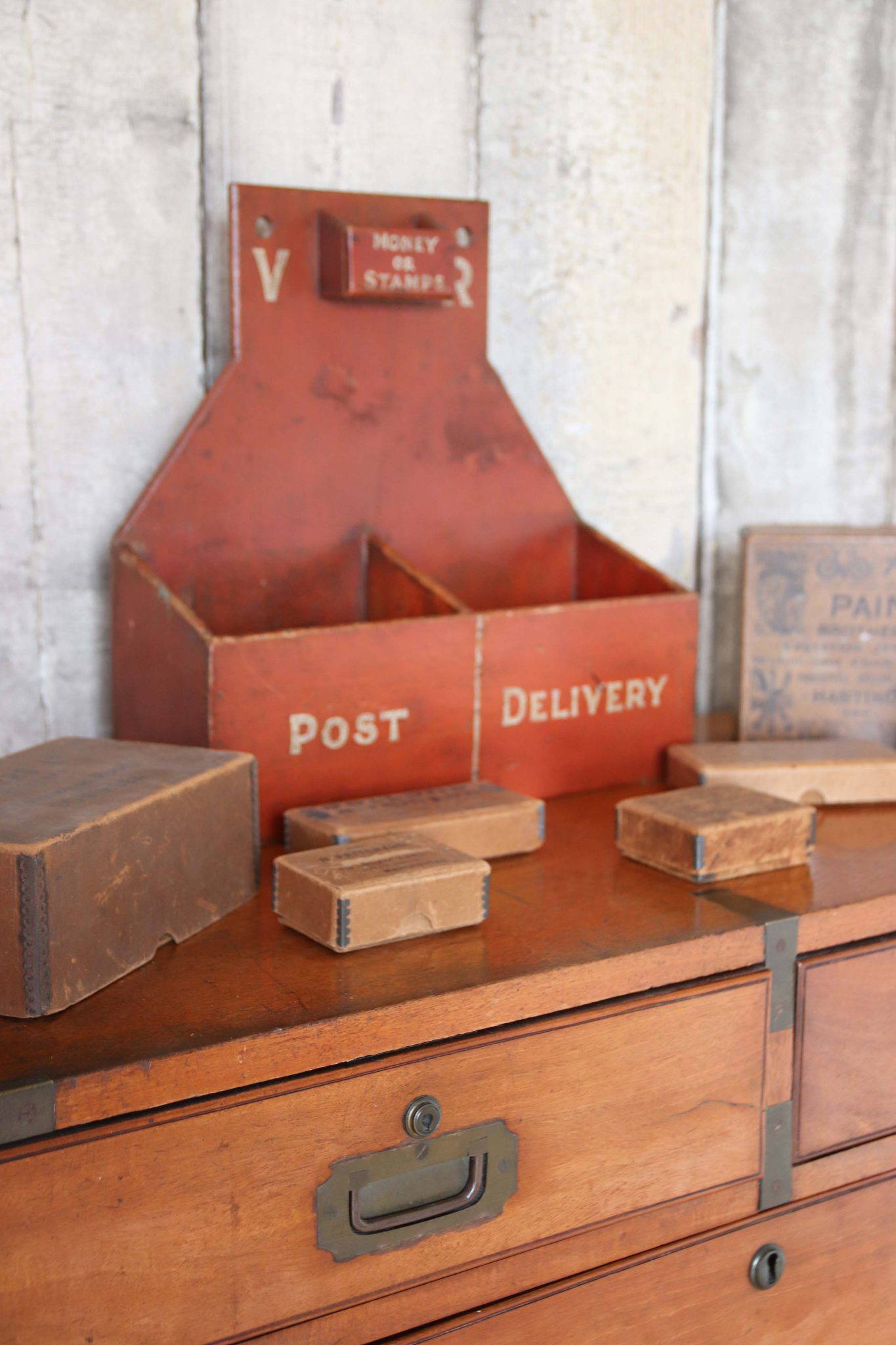 Victorian Painted Letter Rack. - Image 10