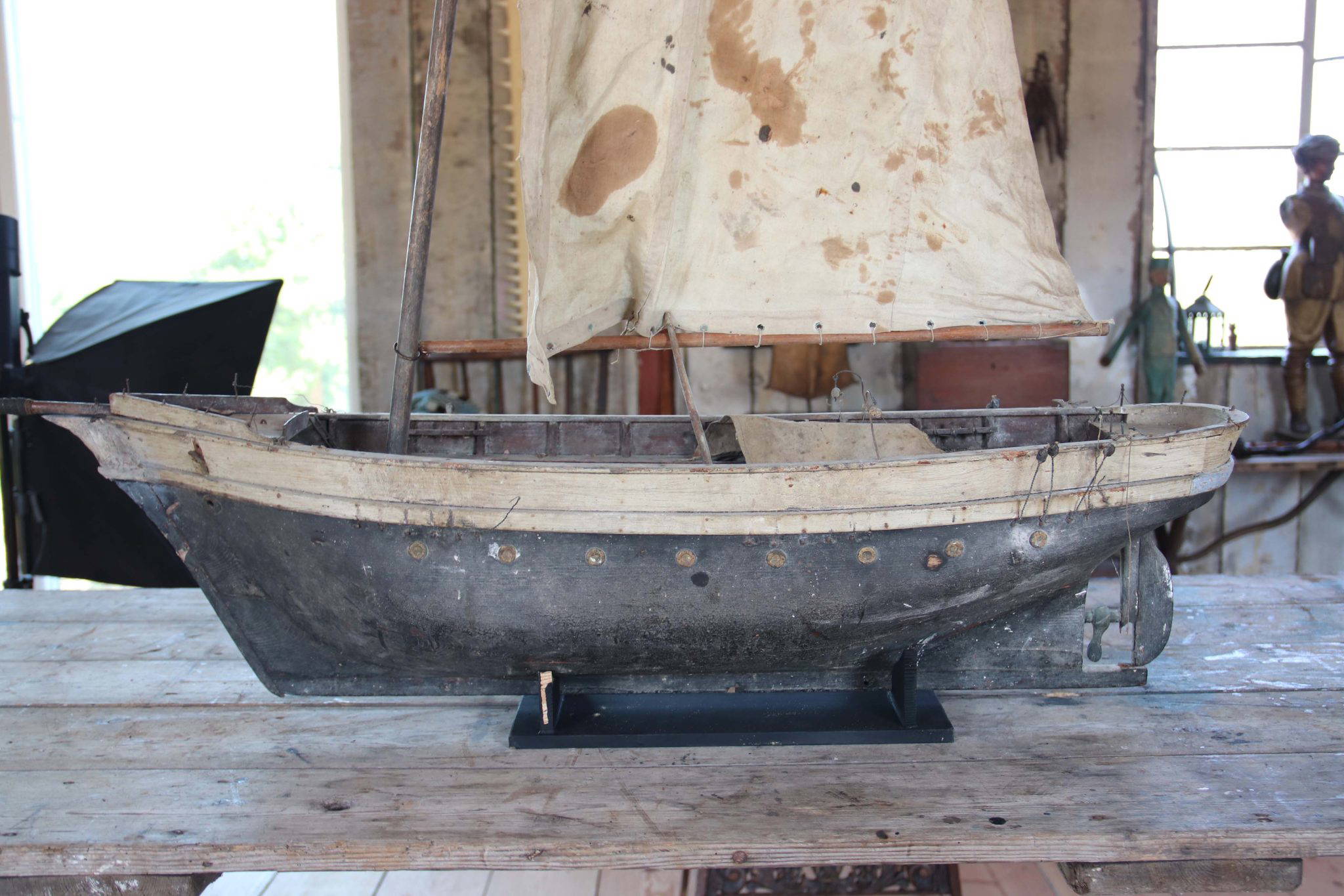 19Th Century Pond Yacht. - Image 9