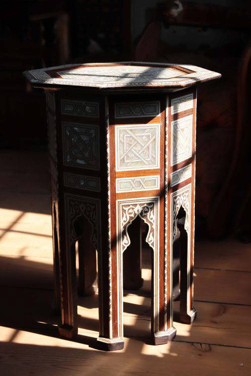 19Th Century Levantine octagonal inlaid Table