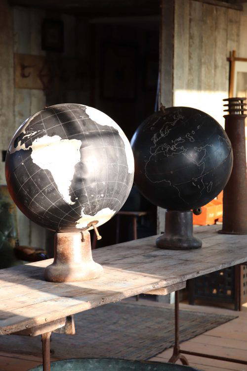 A Pair Of Early 20Th Century Globes.