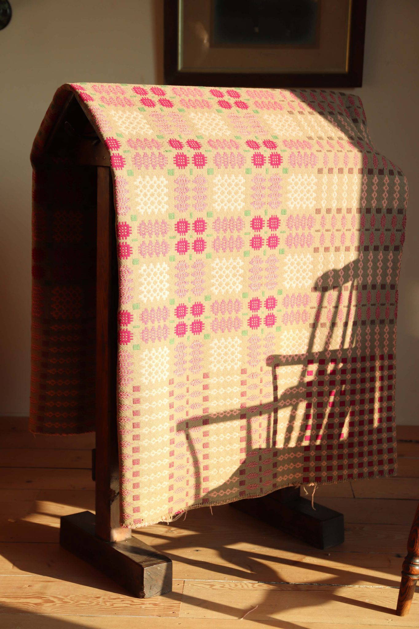 19Th Century Welsh Tapestry Blanket.