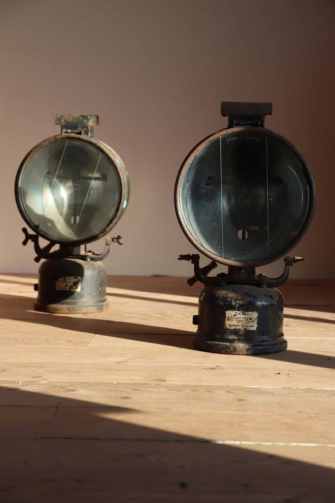 WWII-period Tilley Floodlight Projectors. - Image 14