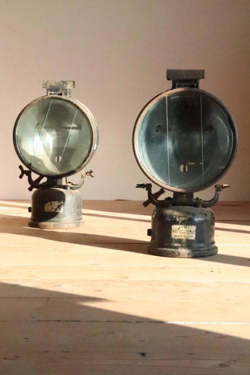 WWII-period Tilley Floodlight Projectors.