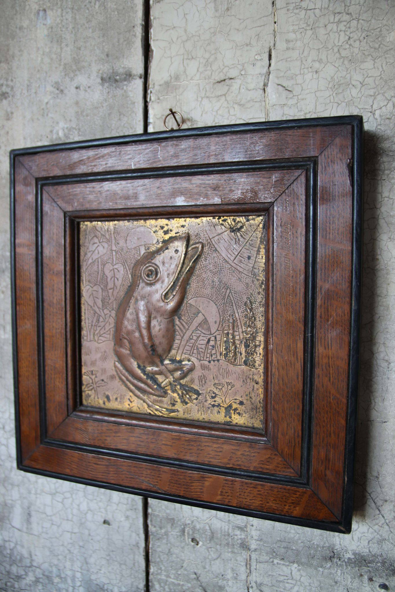 19Th-Century Arts and Crafts Copper Relief Panels. - Image 9