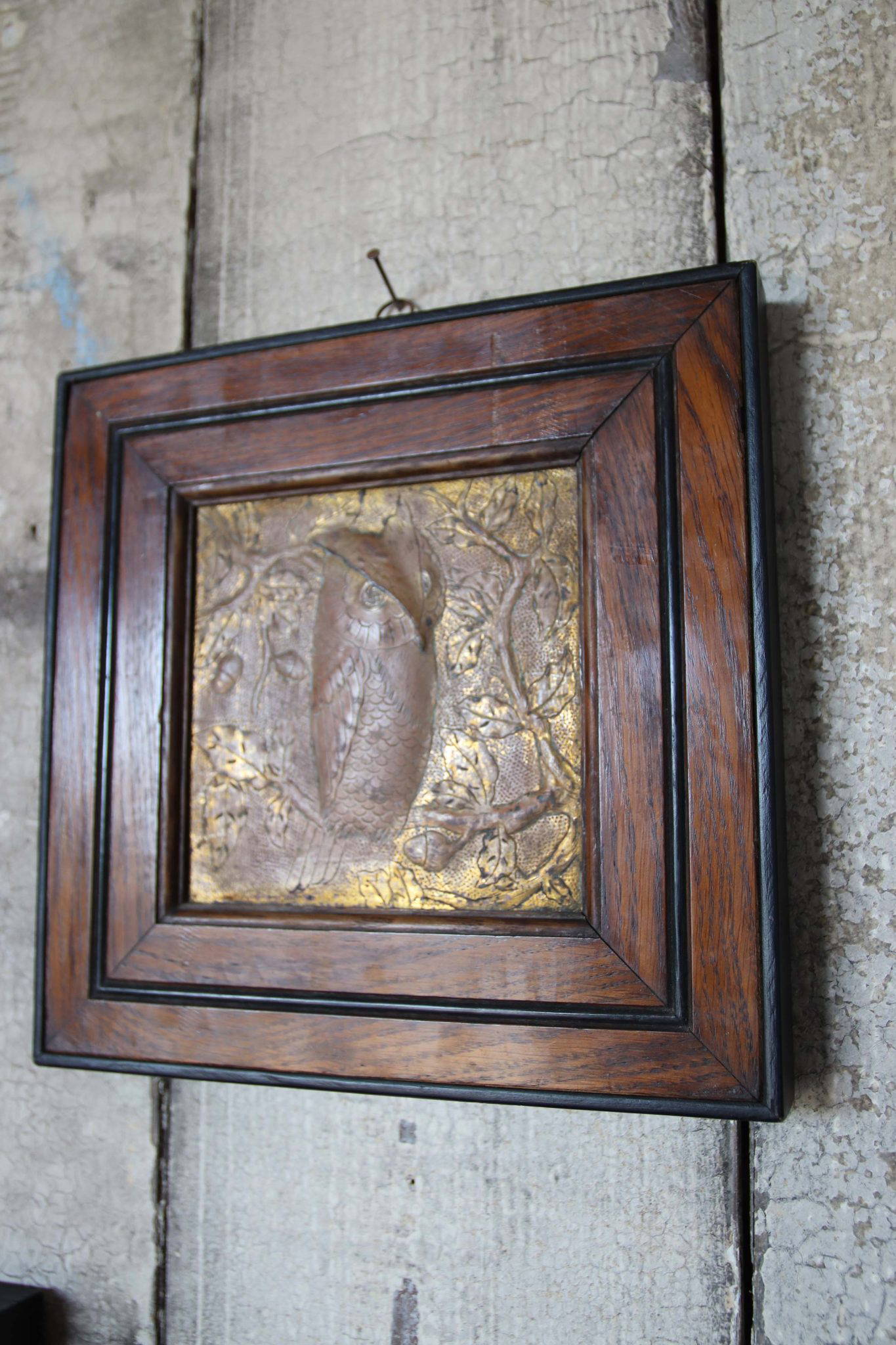 19Th-Century Arts and Crafts Copper Relief Panels. - Image 7