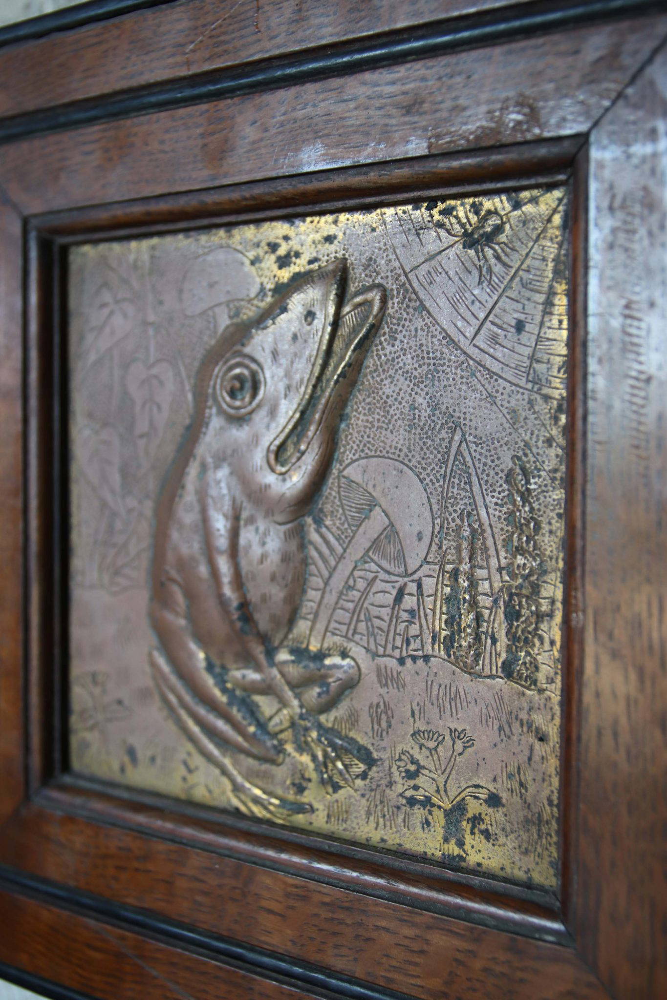 19Th-Century Arts and Crafts Copper Relief Panels. - Image 8