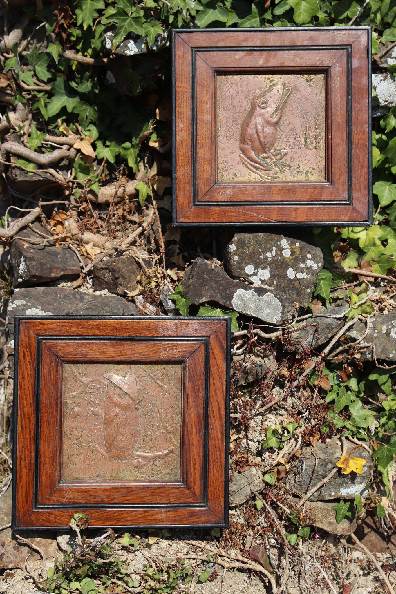 19Th-Century Arts and Crafts Copper Relief Panels. - Image 10