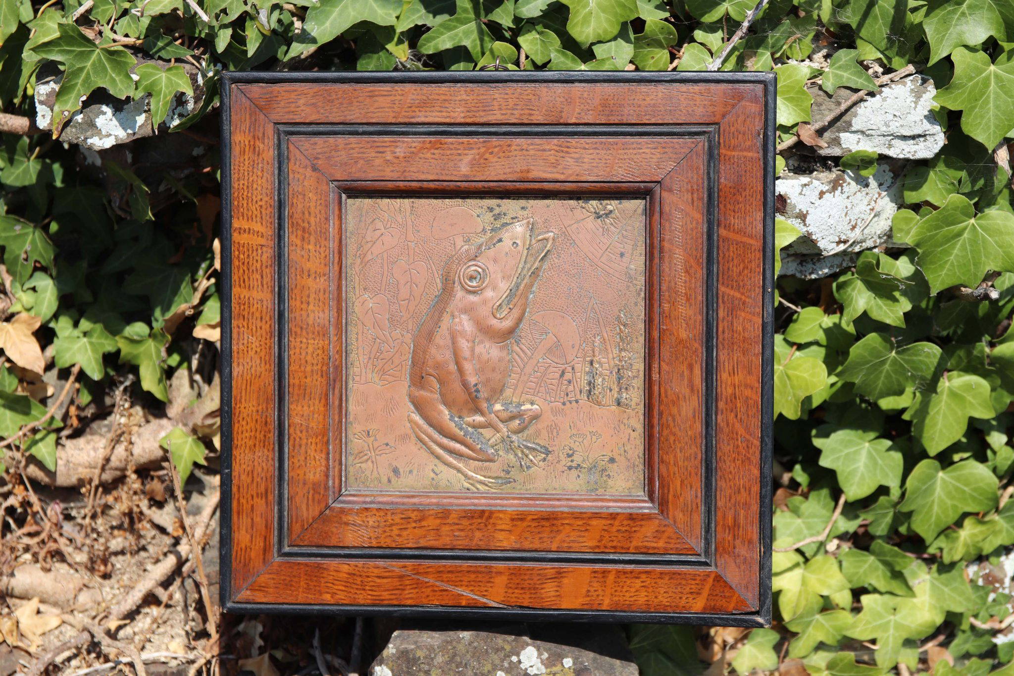 19Th-Century Arts and Crafts Copper Relief Panels. - Image 3
