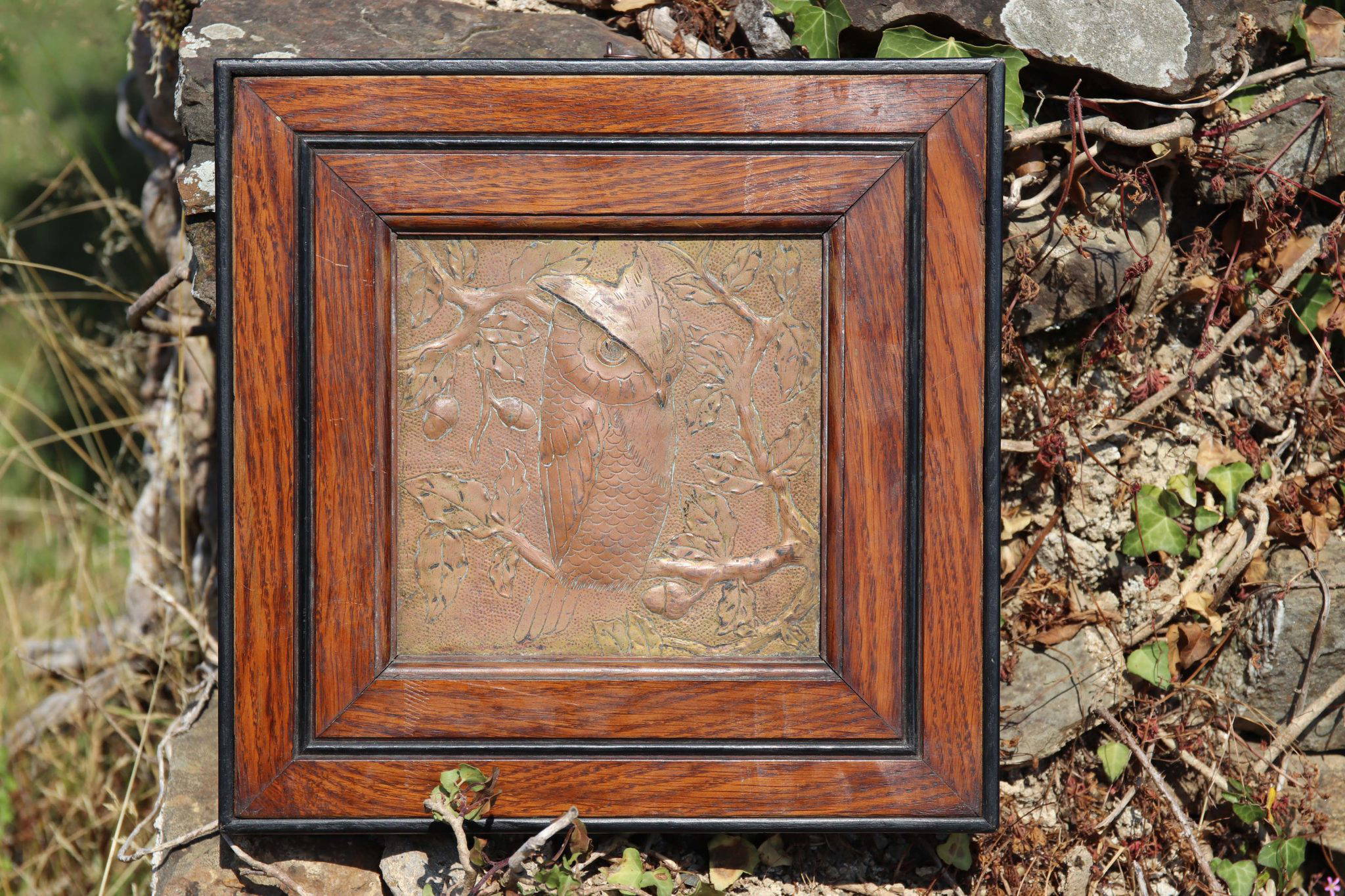 19Th-Century Arts and Crafts Copper Relief Panels. - Image 4