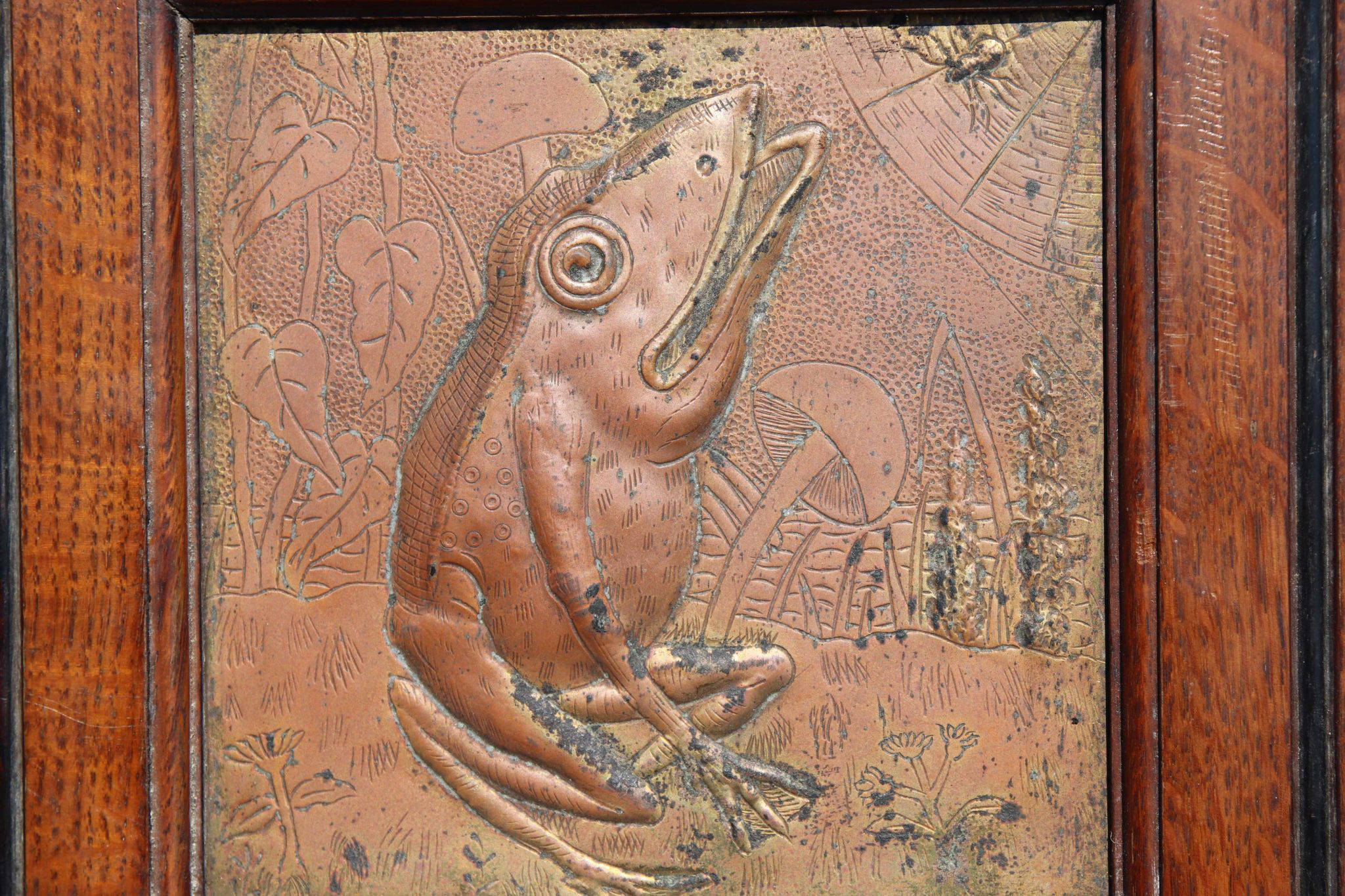 19Th-Century Arts and Crafts Copper Relief Panels. - Image 5