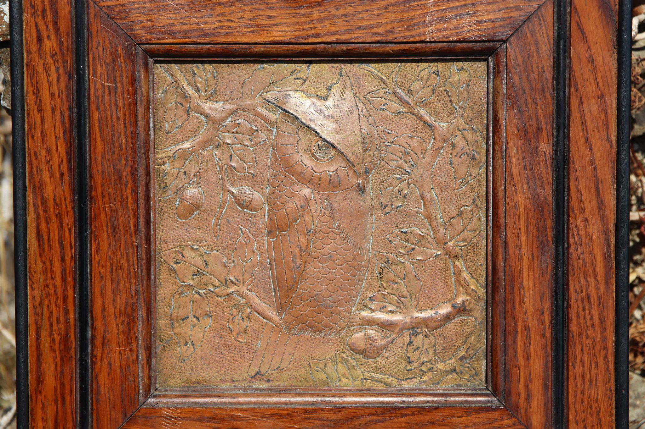 19Th-Century Arts and Crafts Copper Relief Panels. - Image 6