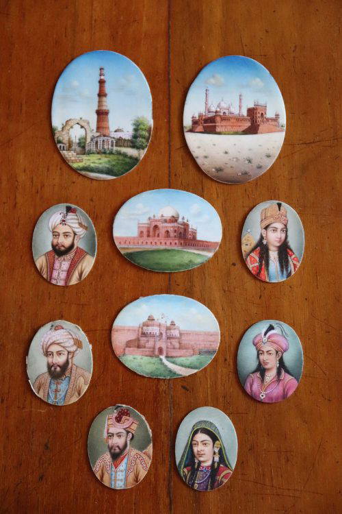 A Collection Of Ten 19Th-Century Indian miniature paintings