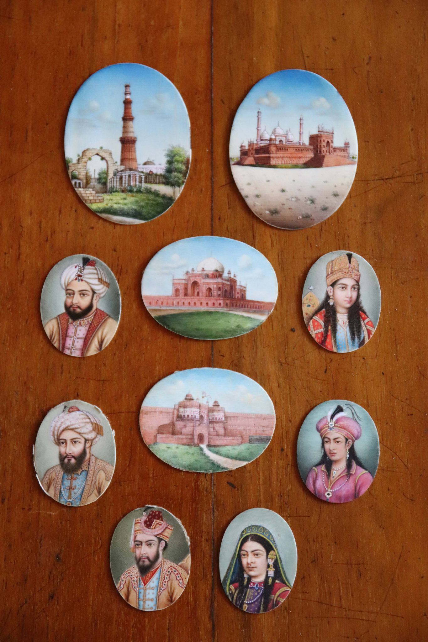 A Collection Of Ten 19Th-Century Indian miniature paintings