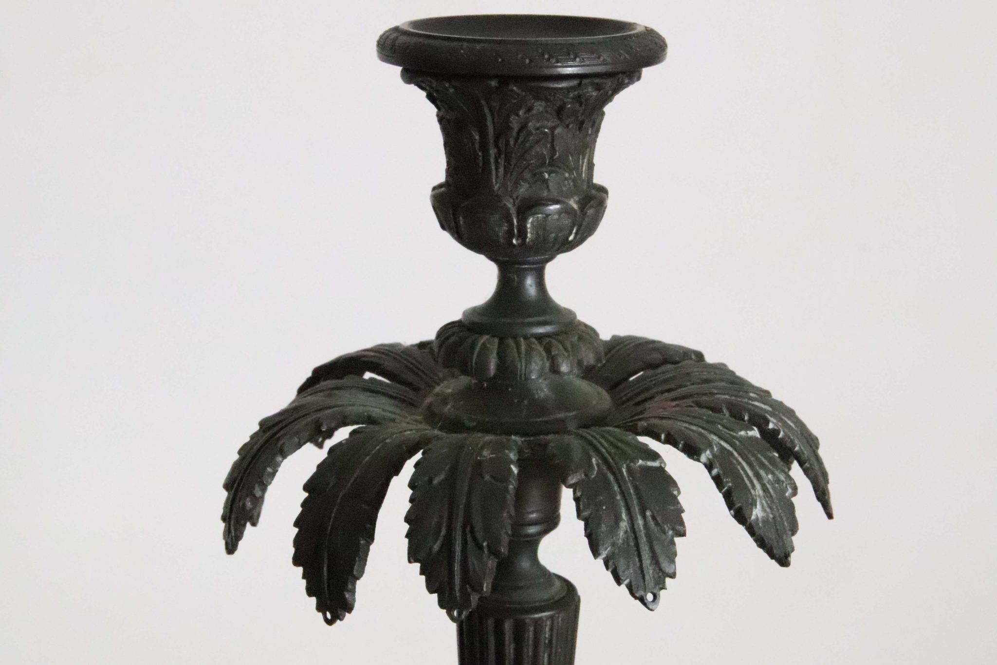 Regency Bronze Candle Sconse. - Image 5