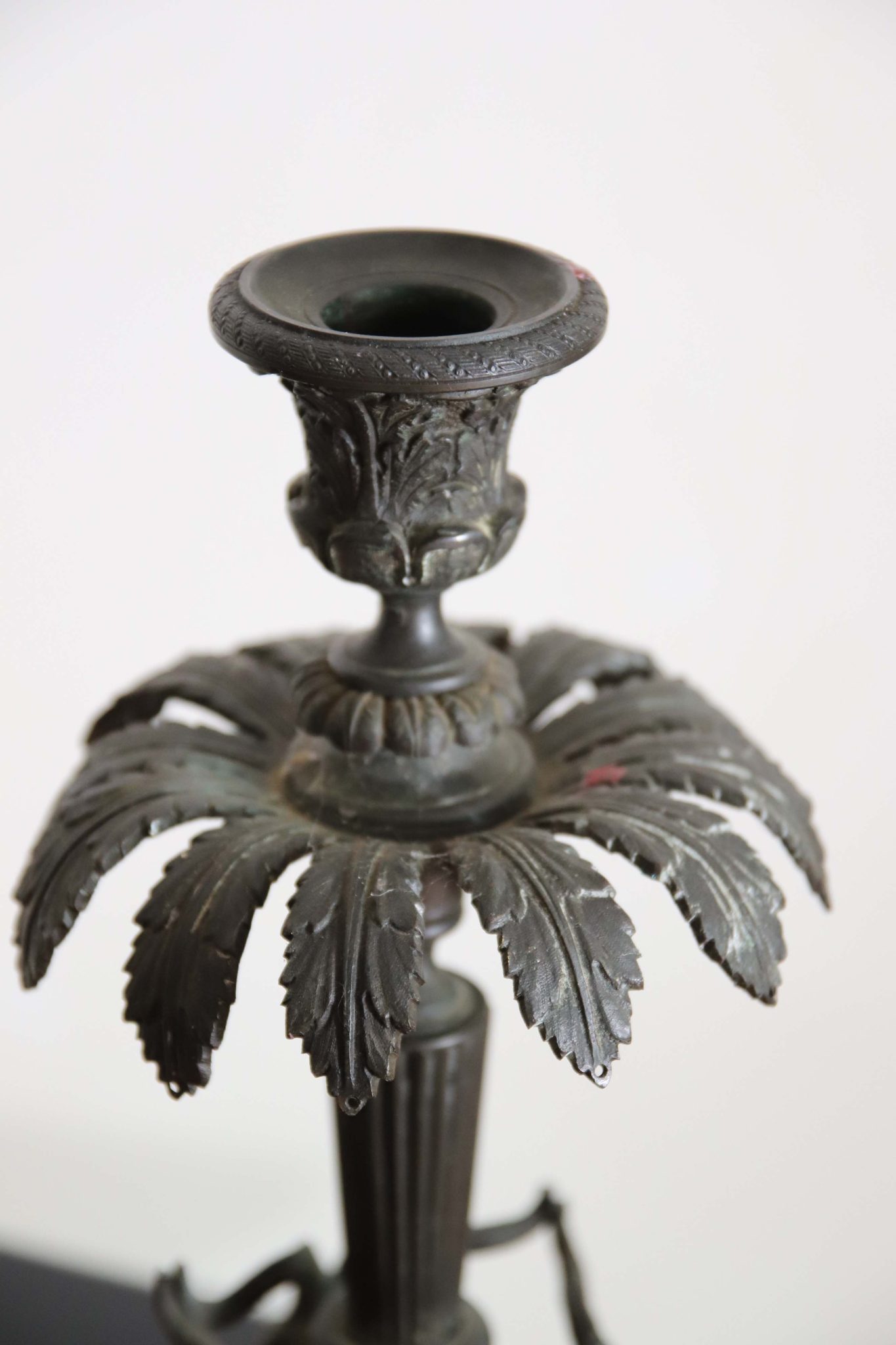 Regency Bronze Candle Sconse. - Image 8